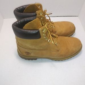 MENS Timberland boots yellow size 10M